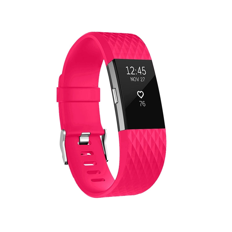 Diamond Pattern Adjustable Sport Watch Band for FITBIT Charge 2, Size: S, 10.5x8.5cm Diamond Pattern Adjustable Sport Watch Band for FITBIT Charge 2, Size: S, 10.5x8.5cm